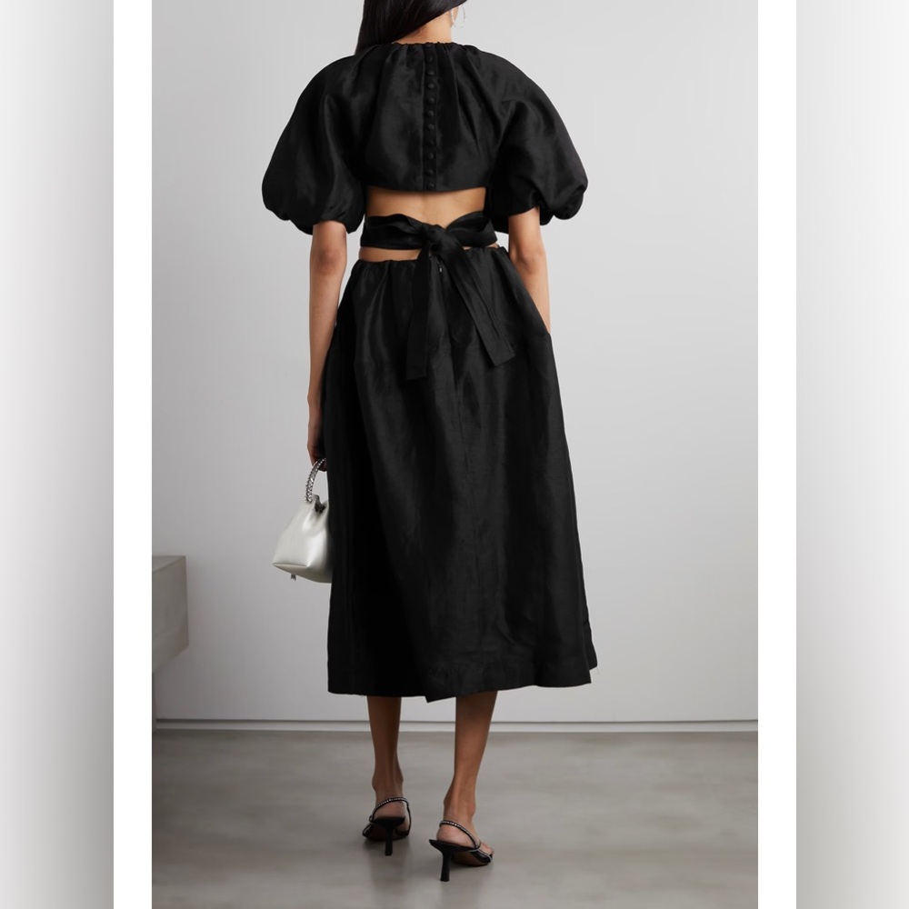 AJE Mimosa Cut Out Linen Dress - Picture 2 of 3